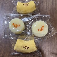 2Pc handmade Squishy with BUTTER texture - Banana Carrot bear shaped to relieve stress - Food grade silicone k