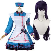 Anime PJSK Asahina Mafuyu Cosplay Terrible Miss Nurse Costume Or Wig