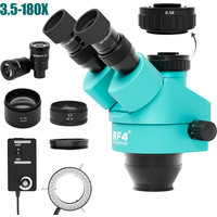 RF4 7-45X 3.5-90X 180X Simul-Focal Trinocular Zoom Stereo Microscope Head Mobile Phone PCB Soldering 0.7X Auxiliary Barlow Lens