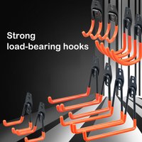 Heavy Duty Metal Hook Wall Mount Bicycle Hanger Hooks Garage Organizer Wall Mount Anti-slip Storage Hook For Ladders Garden Tool