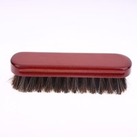1Pcs Auto Wash Accessories Horsehair Leather Textile Cleaning Brush For Car Interior Furniture Apparel Bag Shine Polishing Brush