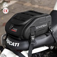 Motorcycle Rear Seat Luggage Bag, Tail Luggage Bag, Riding Fuel Tank Bag, Multi-functional Magnetic Iron Attachment Equipment