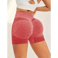 High Waist Yoga Shorts, Seamless High Stretch Running Sports Shorts, Women's Activewear