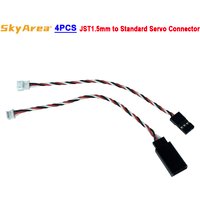 4PCS JST 1.5mm 3Pins Male Female and JR Style for Mini Receiver Servo Wire Plug Converter
