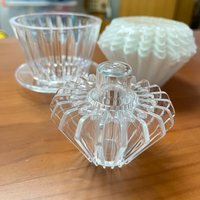 Cone Coffee Paper Filter Presser Assistant for Paragon T1 Filter Cup, Hot Water Stamping Tool Filter Paper Shape Retainer