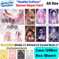 Wholesale 2026 New HuaHai Creative Studio Demon Slayer Cards A6 Size Acrylic Boards Anime Collectibles Character Fan Gifts