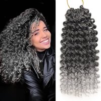 Synthetic 20"GoGo Curl Crochet hair for Women Beach Curl Bohemian Crochet Braids Deep Wave Braiding hair Extensions
