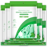 50/100/150/300/600pcs - Refreshing Mint Floss Stick - Clean and Cleanse Between Teeth with One Piece