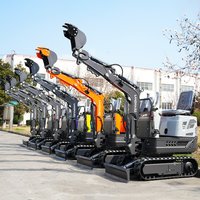 0.6 Ton Mini Excavator Customized Farm Small Excavator EPA Engine Hydraulic Garden Bagger Crawler Micro Digger Fast Delivery