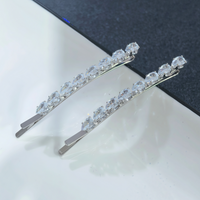 2pcs/set Luxury Side Hair Clip Pins For Women Girls Metal Hair Barrettes Female Alloy Hairpins Set Hair Accessories Gift