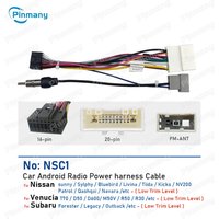 Car Stereo Cable Power Wire Harness Adapter NSC1 for Nissan Sunny Sylphy Bluebird Livina Tiida Kicks NV200 Patrol Qashqai