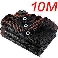 1-10m Black Sun Shade Net Sunshade Privacy Screen Shading Sunblock Mesh Cover Plant Greenhouse Garden Outdoor Anti-UV Cloth Home