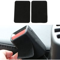Car Safety Belt Buckle Anti-collision Sticker Pads 2Pcs Anti Noise Quite Lock Clip Protector Stickers Auto Accessories