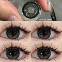 MILL CREEK 1 Paar farbige Kontaktlinsen für Augen mit Myopie, große Schüler, Kontaktlinsen, natürliche Schönheitslinsen, jährlicher schneller Versand