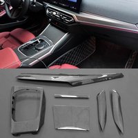 Real Carbon Fiber MP Car Interior Parts For BMW 3 4 Series i3 i4 G20 G21 G22 G23 G26 G28 Center Console Shift Panel Cover Trim