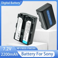 NP-FM50 FM55H Battery 2200mAh Rechargeable Battery For Sony NP-FM51 NP-FM30 NP-FM55H DCR-PC101 A100 Series DSLR-A100 Camera