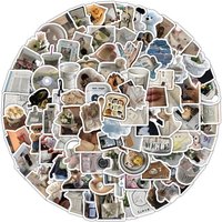 AliExpress NONE 100PCS Ins Style Cartoon Small Fresh Little Items Decoration Waterproof Graffiti Stickers for Helmet Bicycle Sticker Story Store