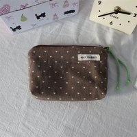 Multi-functional Portable Coin Wallet Korean Style with Tie rope Coin Pouch Dot Love? Coin Purse