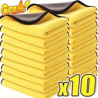 Serviette en microfibre pour lavage de voiture, 30x30cm, 3/5/10 pièces, chiffon de nettoyage et de séchage, pour soins, serviette de lavage de voiture, serviette de cuisine