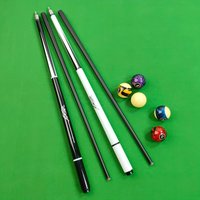 1/2 Split Pool Cue 13mm Tip, Stainless Steel Quick Connect,147cm Length, 19oz Weight - Ideal for Competitions, Home and Bar Use