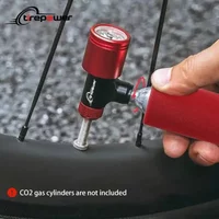 Ctrepower Mini Portable CO2 Cartridge Inflator With Clear Pressure Gauge MTB Road Bike Schrader Presta Aluminum Alloy C02 Pump