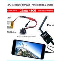 5.8G High-Definition FPV Image Transmission Camera Wireless Transmitter Real-Time Mobile Phone Receiver for Model Airplanes and