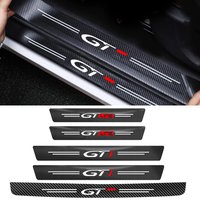 Car Rear Trunk Door Sill Protective Film Stickers for Peugeot GTLine GT Logo 307 308 107 108 206 207 208 2008 3008 4008 508 RCZ