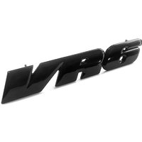 Chrome 3D VR6 Front Grill Badge Emblem Decal MK3 Grille Auto Logo Car Stickers for VW Golf Corrado Jetta Passat