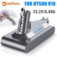Powtree For Dyson V10 Replacement Battery 25.2V 6000mAh V10 SV12 V10 Absolute V10 Fluffy Cyclone V10 Battery Vacuum Cleaner