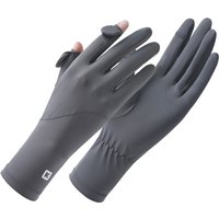 AliExpress NONE Summer UV Protection Women's Gloves Ice Silk Driving Cycling Finger Flip Touchscreen Non-slip Breathable Walking Lady Gloves