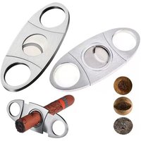 Cigar Scissors Crusher Portable Double Edged Cigar Knife Tool Cutter Cigar Scissors