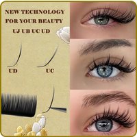Cils individuels Domi Lash Camellia UJ UB UC UD Curl 0.05 0.07 Extensions de cils Premium Doux et Améliorés Camellia Lashes