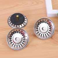 Kitchen Sink Strainer Plug 2Pcs, Anti-Clog Floor Drain Filter, Portable Household Waste Residue Catcher Tool