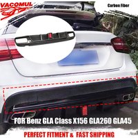 VACOMUL For Benz GLA Class X156 GLA260 GLA45 For AMG Sport 2014-2017 Rear Diffuser Car Body Kit Styling Exterior Trim
