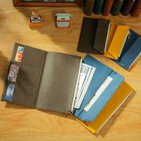 Original TN Zipper Storage Bag Accessories DuPont Paper Travel Notebook Water Washed Kraft Paper Receipt Bag Storage Bag