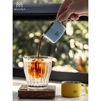 MUVNA Espresso Coffee Measuring Cups With Handle 100ml Stainless Steel With Scale Home Kitchen Measuring Tools