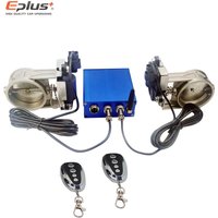 Car Electric Exhaust Cutout Valve Kit Stainless Steel Exhaust Valve Controller Device Remote Kit Multi-angle Mode 51/60/63/70/76
