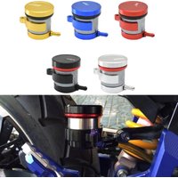 Black CNC Motorcycle Brake Clutch Master Cylinder Fluid Reservoir Tank Oil Cup Multiple Colors Available