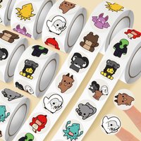 500Pcs Cartoon 99 Nights In The Forest Stickers Decals For Phone Laptop Scrapbook Skateboard Guitar DIY Aesthetic Stickers