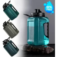 2.4L Sports Water Bottle, Large BPA-Free Fitness Bottle with Handle for Gym, Cycling, Camping, Hiking - Portable Drink Cup