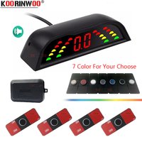 Koorinwoo Car Parking Sensors 4 Rear Parkmaster For Vehicle Parking System Radars Detector Parking Assistance Car Sensors Alert