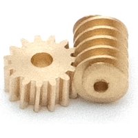 0.7MM 1mm Micro Static Modified Worm Gear 0.2M 15T Brass 90-degree Transmission Model Gear 1:87