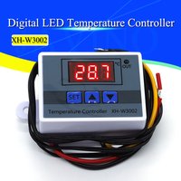 1-5Pcs XH-W3002 220V /12V Digital LED Temperature Controller 10A Thermostat Control Switch Probe with waterproof sensor W3002