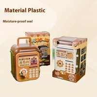 Large ATM Fingerprint Saving Box for Coins & Cash, Kid Safe Money Box with Key Lock