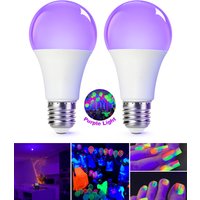 E27 Led Bulb 7W 12W UV Light Bulbs AC 85-265V 395nm Ultraviolet Lamp Blacklight Bar Fluorescent Atmosphere Decoration Bulb
