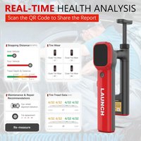 LAUNCH X-431 HTD180 Handheld Laser Tire Tread Depth Gauge 0.1mm High Accuracy Real-time Data Health Scan Tool Support Wi-Fi/BT