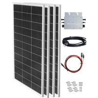 Solar Balcony Power Station 400W | 800W Glass Solar Panel Inverter 220V230V Plug&Play balcony power system for home complete kit