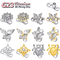ASTM F136 Titanium Alloy Hypoallergenic Invisible Clavicle Anchorage Component Stylish Implantable Buried Pin Puncture Jewelry