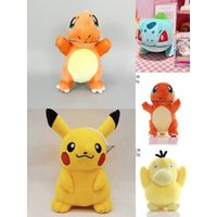 Pokemon Pikachu Pichu Charmander Bulbasaur Squirtle Psyduck Eevee Plush Soft Stuffed Animals Peluche Plushie Toy Small Doll