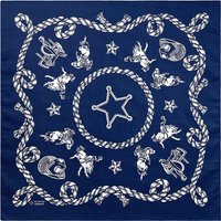Navy Blue High Quality Hip Hop Cotton Square Scarf Men Cashew Flower Bandana Scarf Headband Paisley Gifts For Boys/Girls